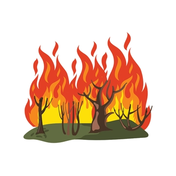 Free Forest Fire Clipart Template to Edit Online