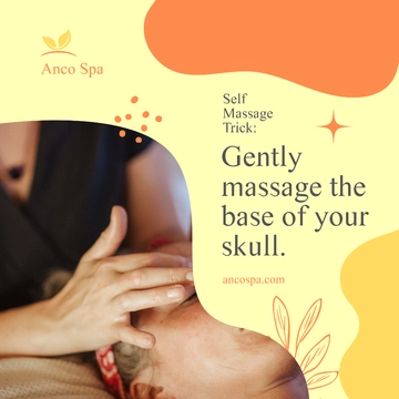 Free Self Massage Tips And Tricks Post, Instagram, Facebook Template to Edit Online