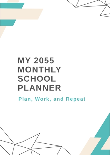 Free Abstract Planner Cover Template to Edit Online