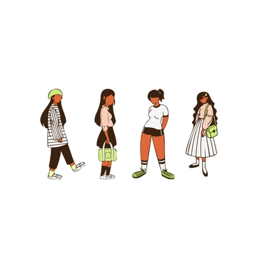Free Girl Cartoon Clipart Template to Edit Online