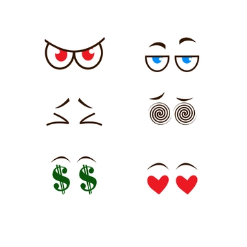Free Cartoon Eyes Clipart Template to Edit Online