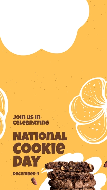 Free National Cookie Day Snapchat Geofilter Template to Edit Online