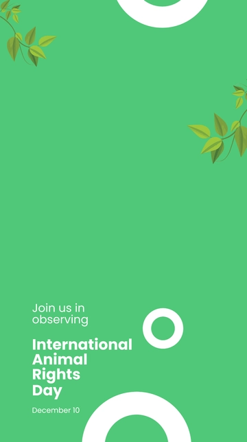 Free International Animal Rights Day Snapchat Geofilter Template to Edit Online