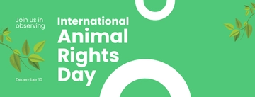 Free International Animal Rights Day Facebook Cover Template to Edit Online