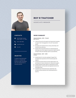 Associate Broker Resume