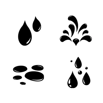 Free Black Water Clipart Template to Edit Online