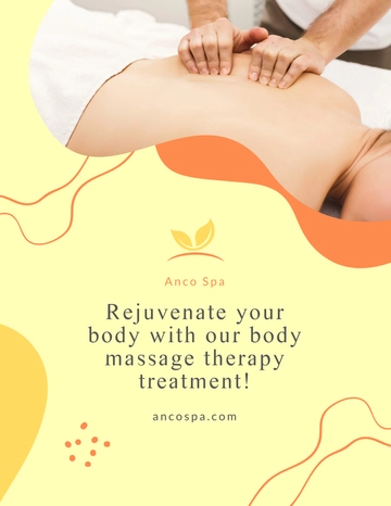 Free Body Massage Therapy Flyer Template to Edit Online