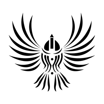 Free Tribal Bird Clipart Template to Edit Online