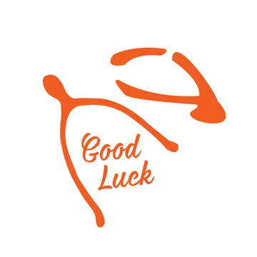 Free Good Luck Wishbone Clipart Template to Edit Online