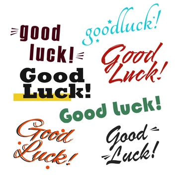 Free Good Luck Font Clipart Template to Edit Online