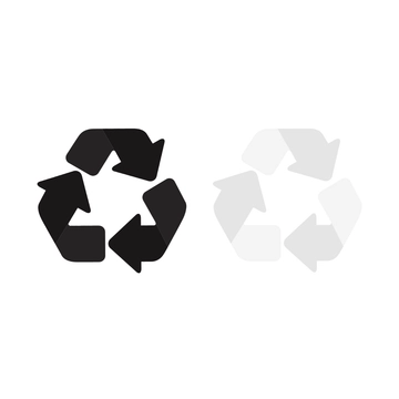 Free Black And White Recycle Clipart Template to Edit Online