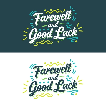 Free Farewell And Good Luck Clipart Template to Edit Online