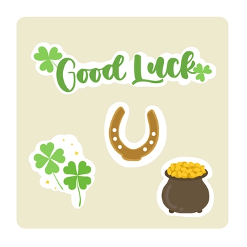 Free Good Luck Sticker Vector Template to Edit Online