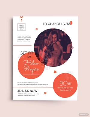Body Fitness Flyer Template