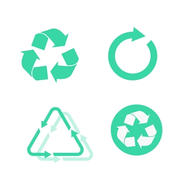 Free Flat Recycle Clipart Template to Edit Online