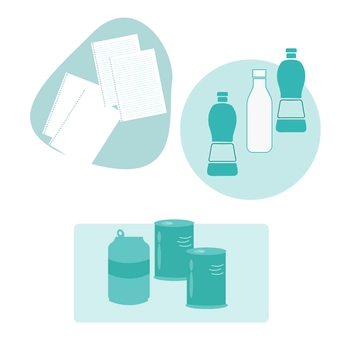 Free Recycle Items Clipart Template to Edit Online