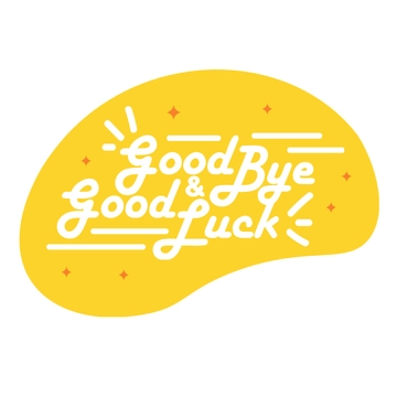 Free Good Bye and Good Luck Clipart Template to Edit Online