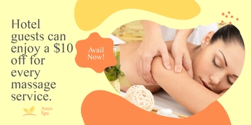 Free Hotel Massage Promotion Banner Template to Edit Online Free Hotel Massage Promotion Banner Template to Edit Online