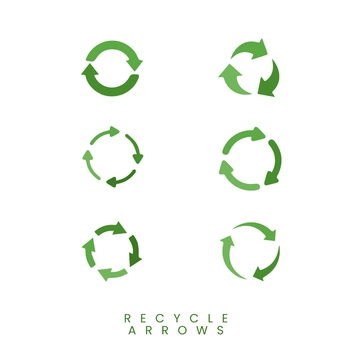 Free Recycle Arrows Clipart Template to Edit Online