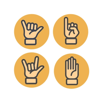 Free Hand Gesture Clipart Template to Edit Online