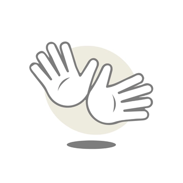 Free White Hand Clipart Template to Edit Online
