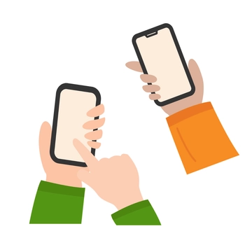 Free Hand Holding Phone Clipart Template to Edit Online
