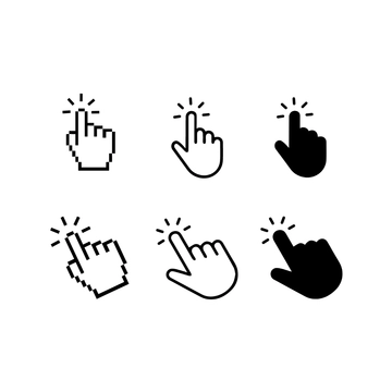 Free Hand Pointer Clipart Template to Edit Online