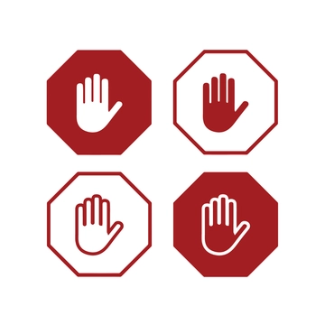 Free Stop Hand Clipart Template to Edit Online