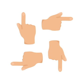 Free Arrow Hand Clipart Template to Edit Online