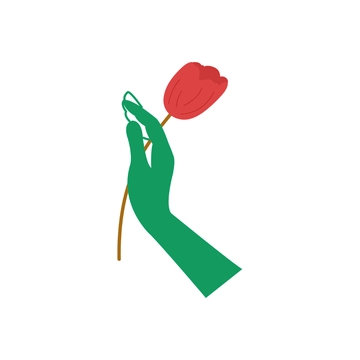 Free Green Hand Clipart Template to Edit Online