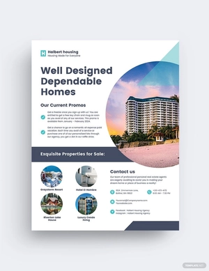 Personal Real Estate Agent Agency Flyer Template