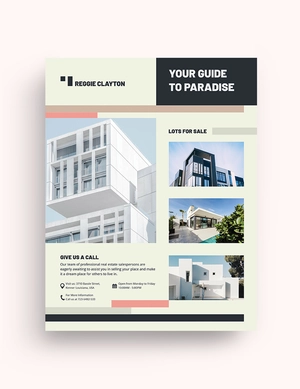 Professional Real Estate Broker Flyer Template