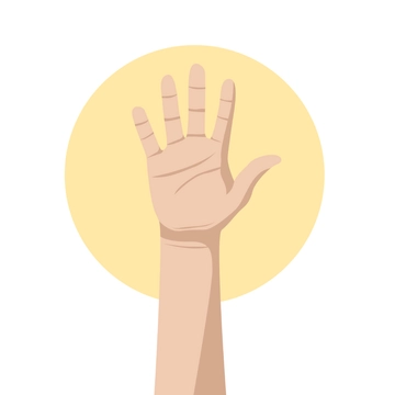Free Raising Hand Clipart Template to Edit Online