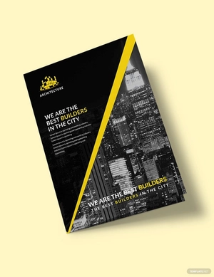Construction Bi-Fold Brochure Template