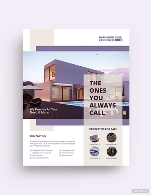Residential Property Management Flyer Template