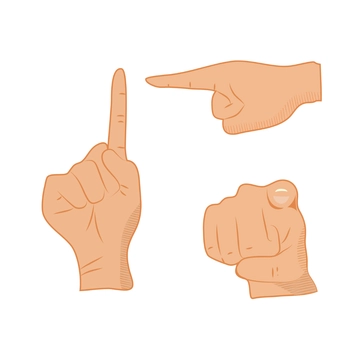 Free Vintage Pointing Hand Clipart Template to Edit Online