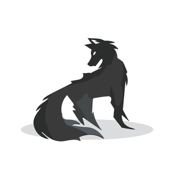 Free Shadow Wolf Clipart Template to Edit Online
