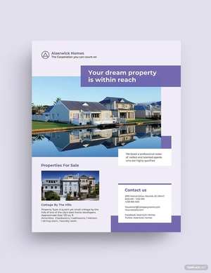 Residential Real Estate Agent Agency Flyer Template
