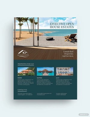 Vacation Rental Sale Flyer Template