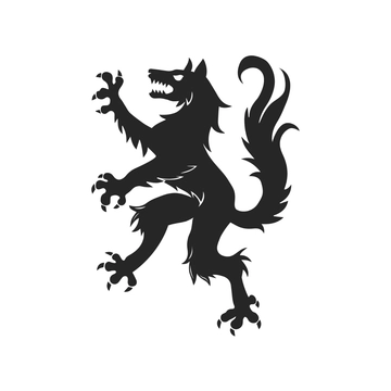 Free Heraldic Wolf Clipart Template to Edit Online