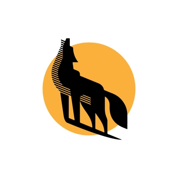 Free Lone Wolf Clipart Template to Edit Online