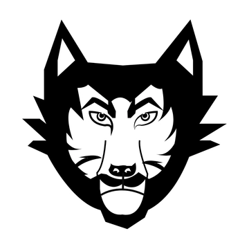 Free Wolf Face Clipart Template to Edit Online