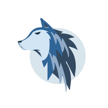 Free Stark Wolf Clipart Template to Edit Online