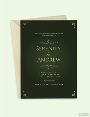 60 Vintage Ornament Invitation Template