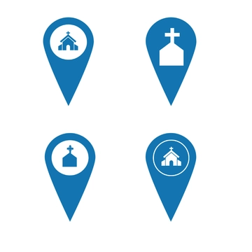 Free Church Location Clipart Template to Edit Online