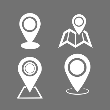Free White Location Clipart Template to Edit Online