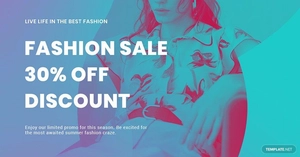 Fashion Products Sale LinkedIn Blog Post Template