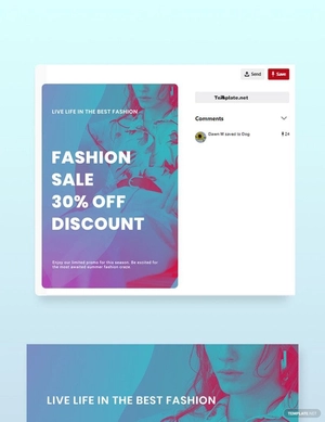 Fashion Products Sale Pinterest Pin Template