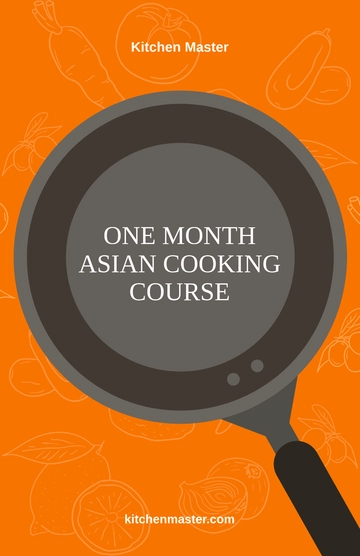 Free Cooking Course Poster Template to Edit Online