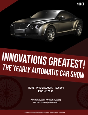 Free Auto Show Flyer Template to Edit Online Free Auto Show Flyer Template to Edit Online